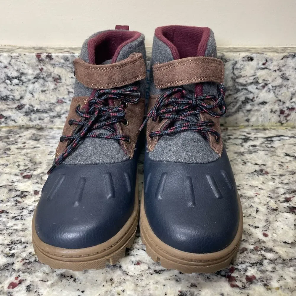 Carter's Navy Blue, Burgundy and Brown Kids Boots (Size: 3 Boys) *NEW*